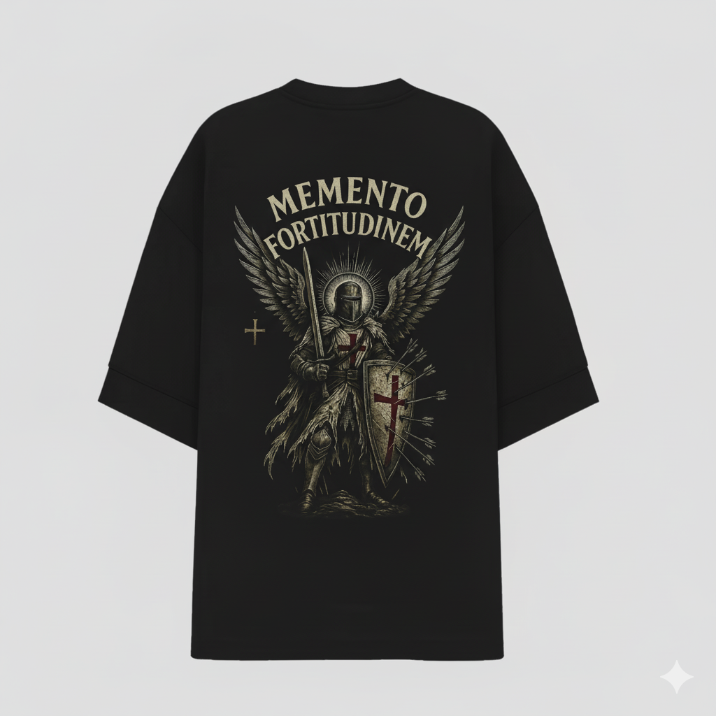 Camiseta Oversize - Memento Fortitudinem